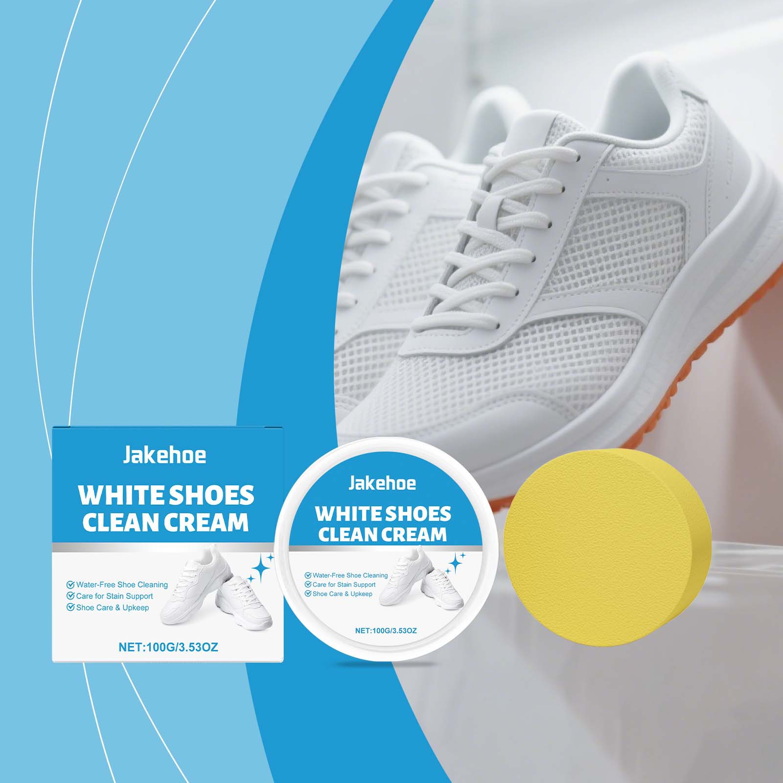 Sneaker Care White - White Shoe Cleaner Cream Sneaker Stain