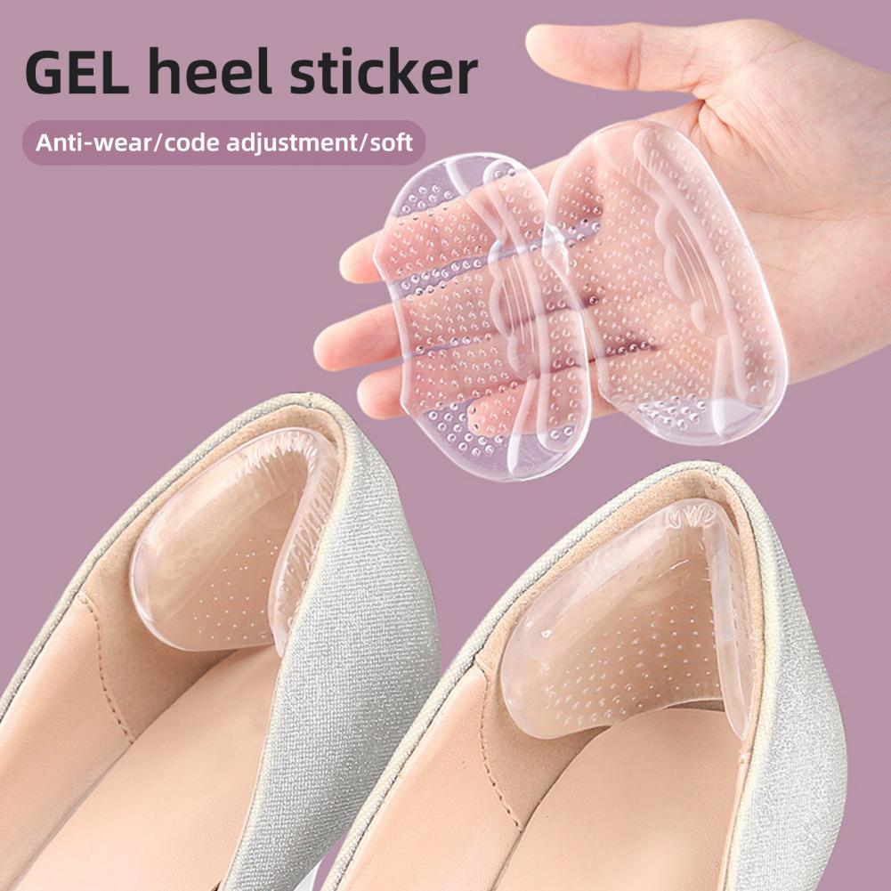 Heel Liner Grip - 1 Pair Gel Heel Pad Self-adhesive