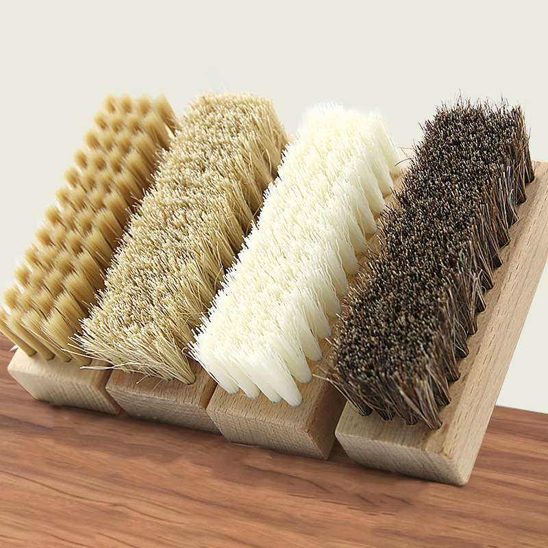 Sneaker Cleaning Kit - 1PC Pig Bristles Shoe Brush For