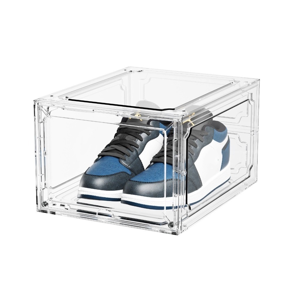 Shoe Box Display - New Transparent Basketball Shoe Box with