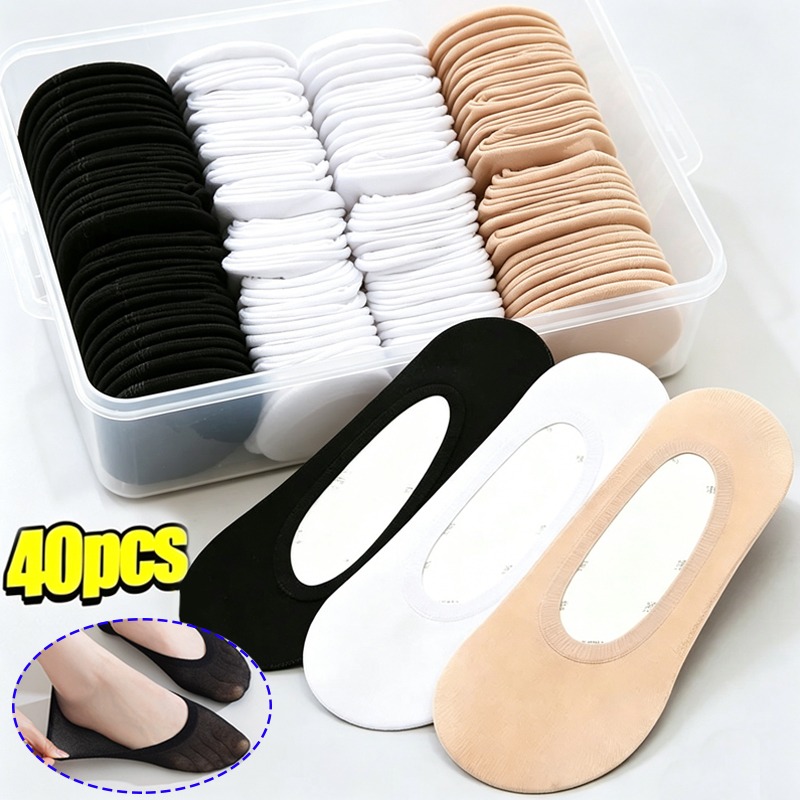 Heel Liner Grip - 20/40pcs No Slip Low Cut Invisible