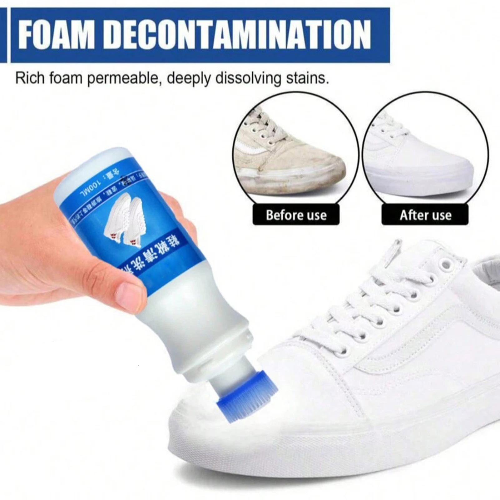 Sneaker Care Products - White Shoe Cleaner 100ml Foam Waterless
