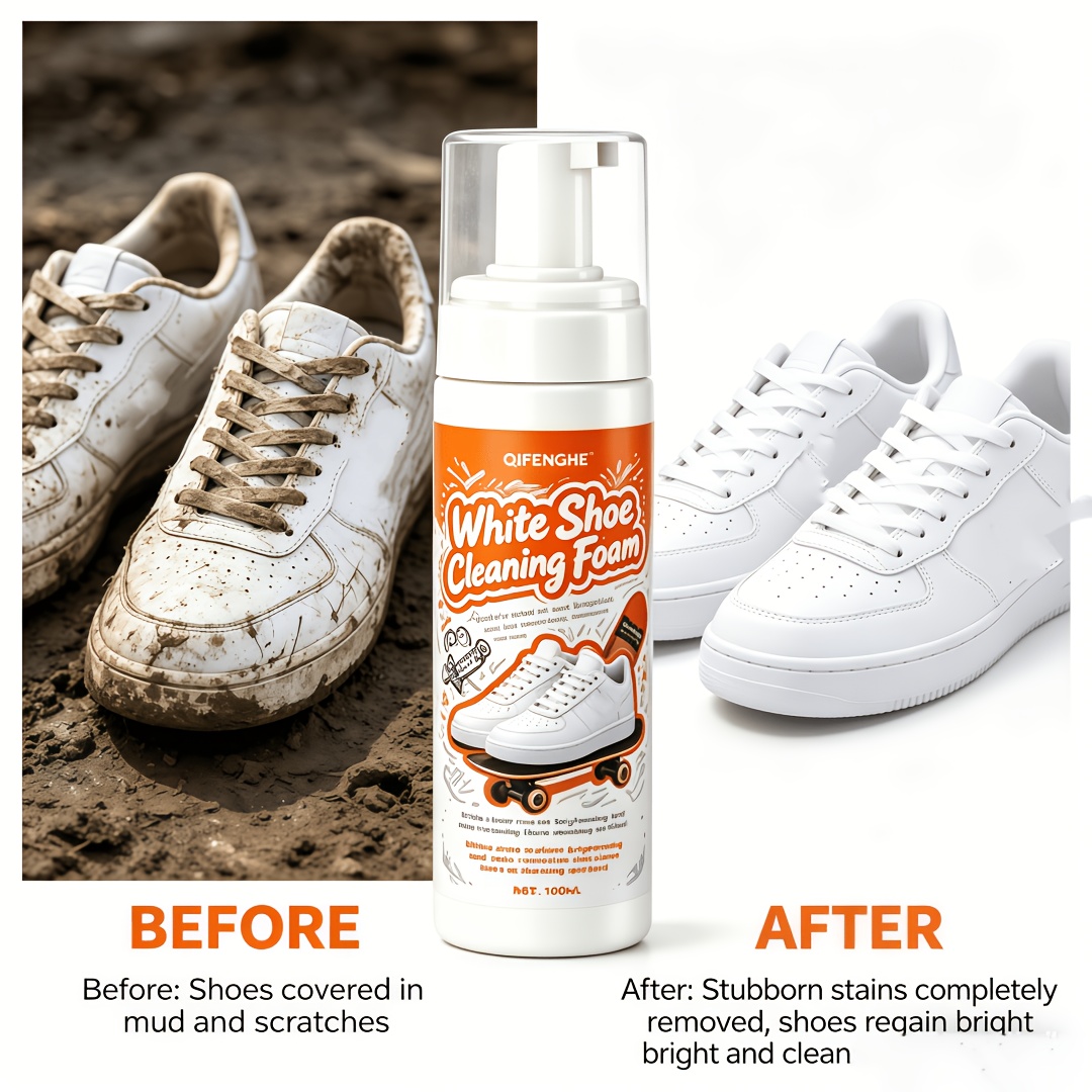 Portable No Rinse White Shoe C - đánh giá và giá Sneaker Care White