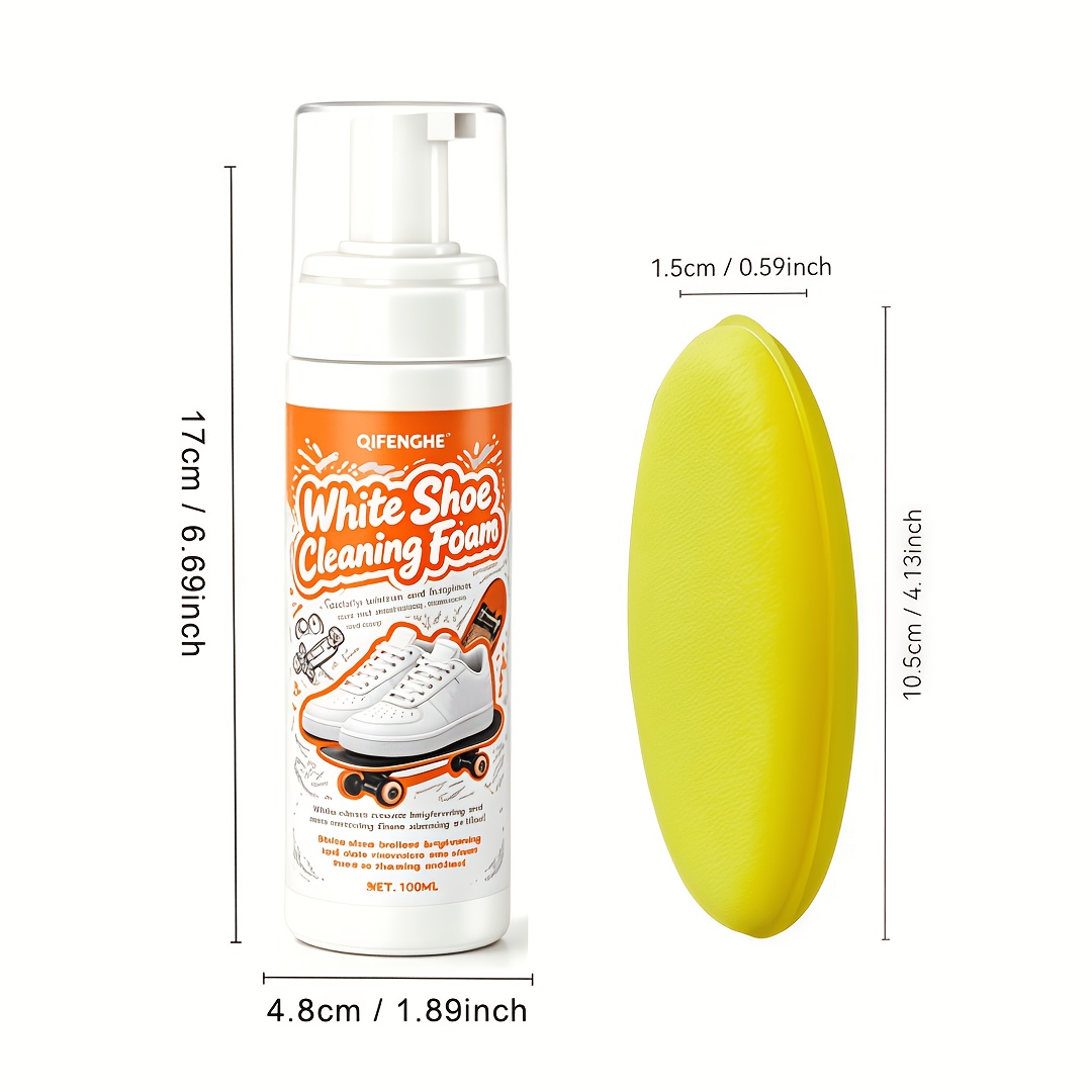 Portable No Rinse White Shoe C - đánh giá và giá Sneaker Care White