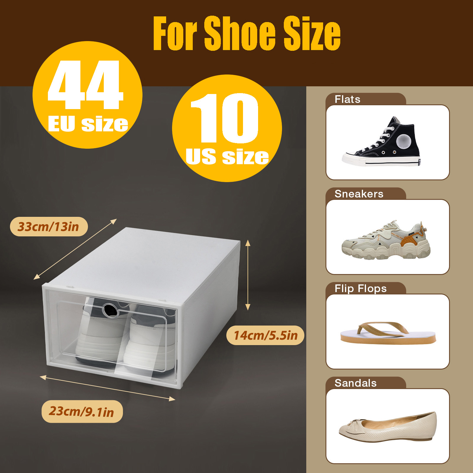 24pcs/set Transparent Plastic  - đánh giá và giá Shoe Box Display
