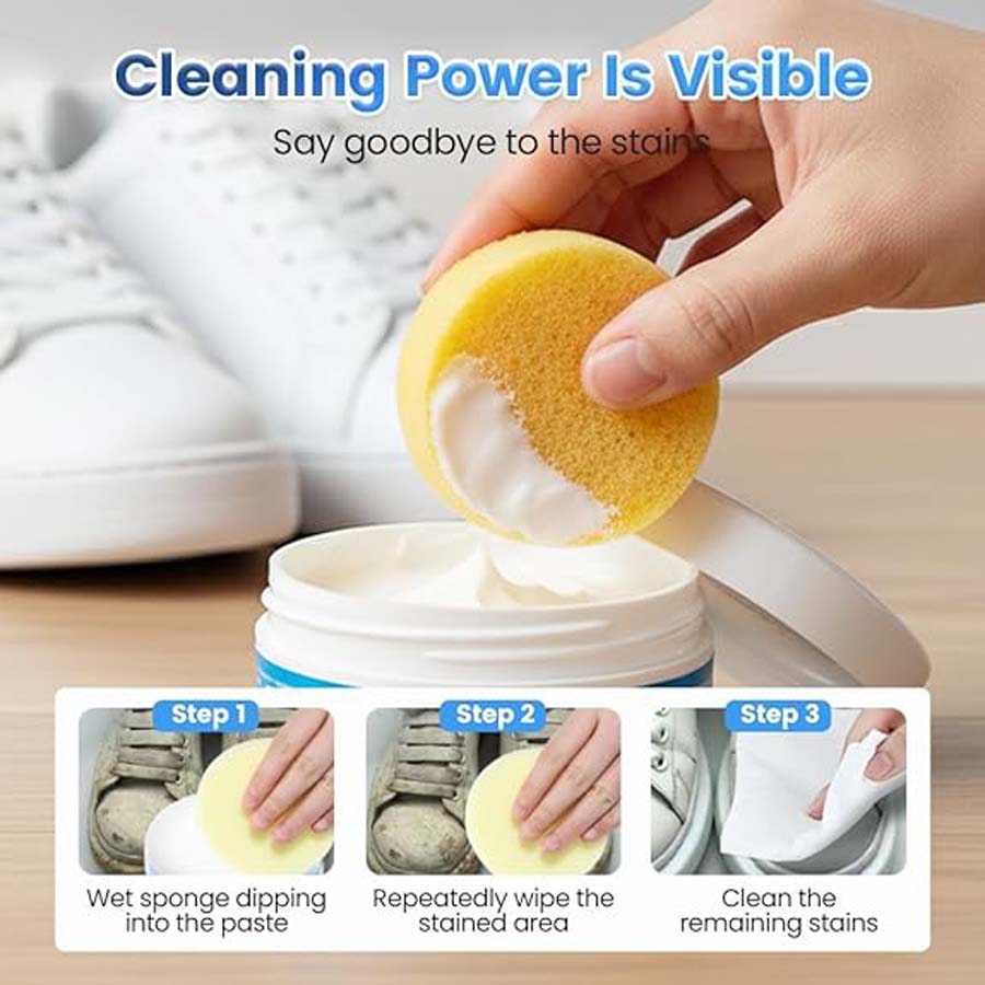White Shoe Cleaner Paste, Whit - đánh giá và giá Sneaker Care Whitener
