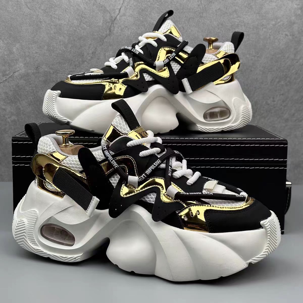 New Dad Shoes Color-blocked Ca - đánh giá và giá Sneaker Career