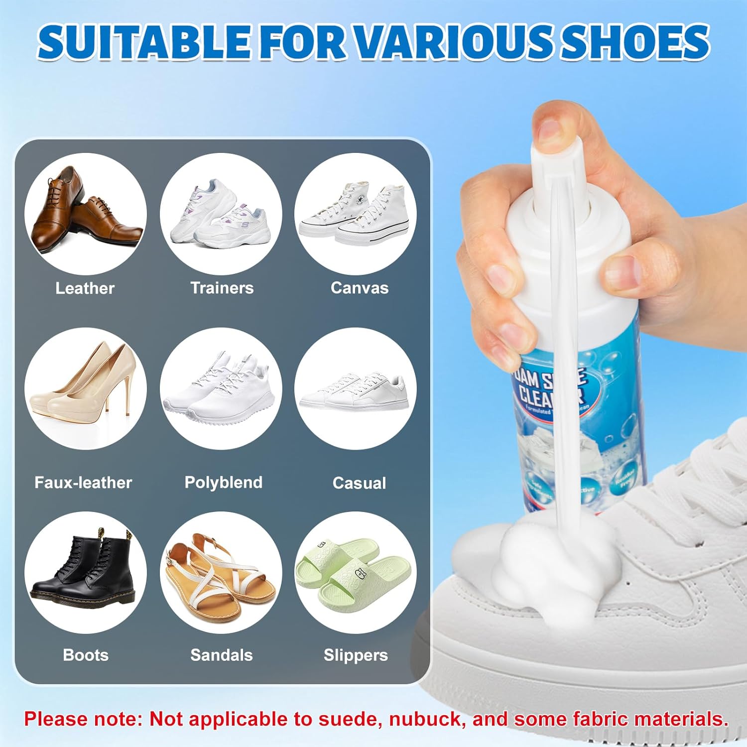 Shoe Cleaner Foam for Removing - đánh giá và giá Sneaker Cleaning Kit
