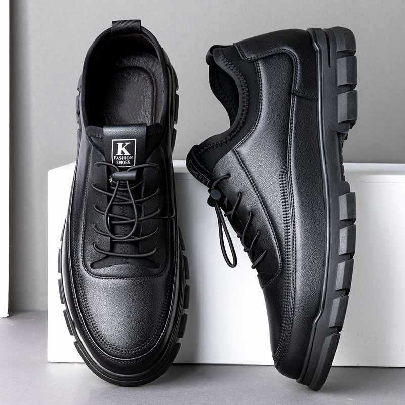 Men's Black Faux Leather Warm  - đánh giá và giá Sneaker Career