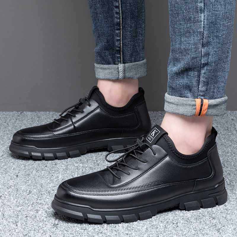 Men's Black Faux Leather Warm  - đánh giá và giá Sneaker Career