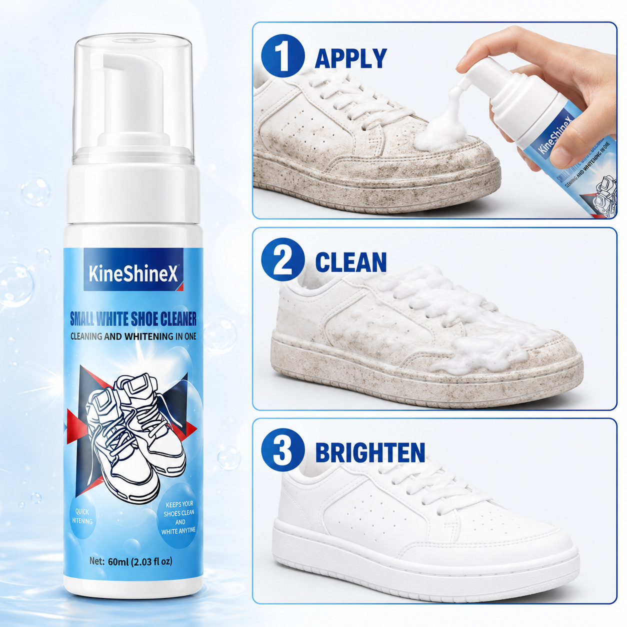 Gihen Shoe Cleaner Kits Water- - đánh giá và giá Sneaker Care Kit